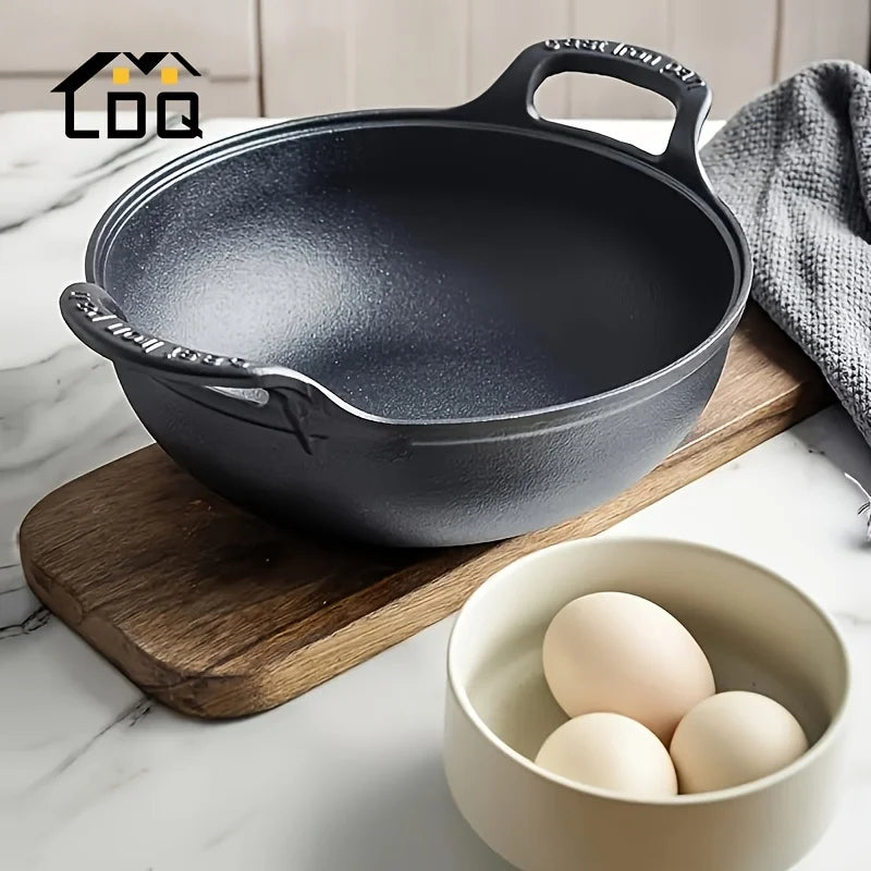 Pre-Seasoned Cast Iron Skillet with Dual Handles - Non-Stick, Durable Cookware for Outdoor Grilling & Camping, Mini, Versatile