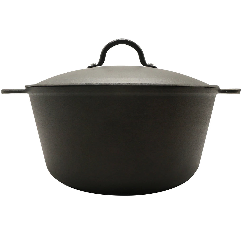 HANSMART 5.2Qt Lightweight Cast Iron Dutch Oven With Lid, Honeycomb Base Nonstick Pot, Induction Compatible BPA-Free for Home Cooking Camping Bread Baking